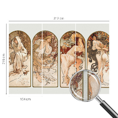 3D-Fototapete fürs Schlafzimmer Poren bei Frauen