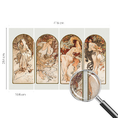 3D-Fototapete fürs Schlafzimmer Poren bei Frauen