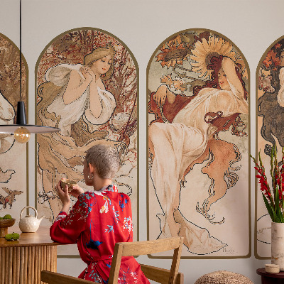 3D-Fototapete fürs Schlafzimmer Poren bei Frauen