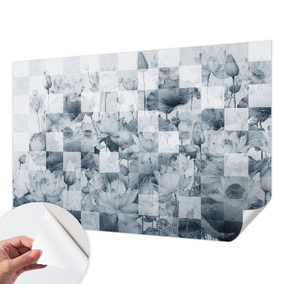 Vintage tapete Lotusblumen