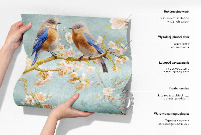 Vintage tapete Lotusblumen