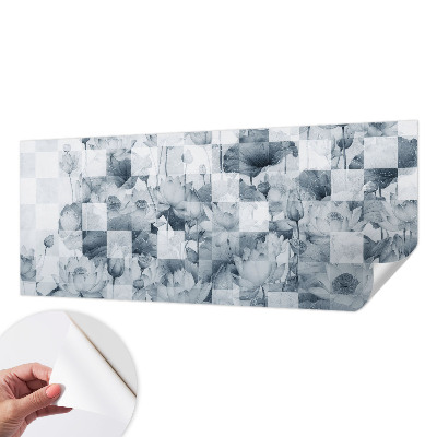 Vintage tapete Lotusblumen