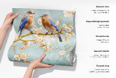 Vintage tapete Lotusblumen