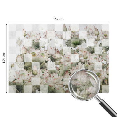 Selbstklebende Fototapete Lotusmuster