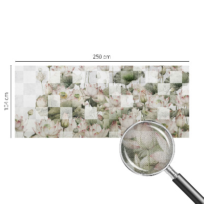 Selbstklebende Fototapete Lotusmuster