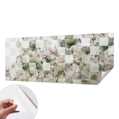 Selbstklebende Fototapete Lotusmuster