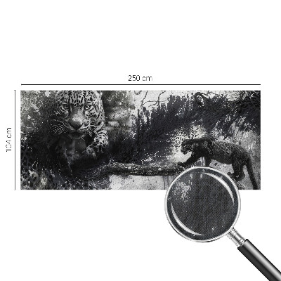 Selbstklebende Fototapete fürs Wohnzimmer Abstrakte Leoparden