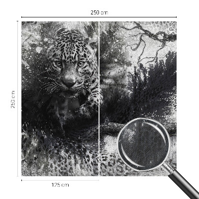 Selbstklebende Fototapete fürs Wohnzimmer Abstrakte Leoparden