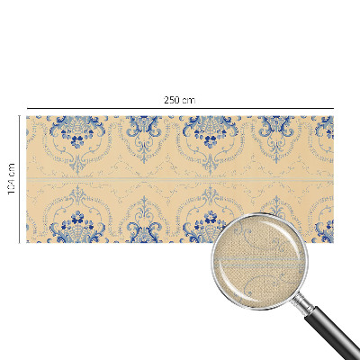 Selbstklebende Fototapete fürs Kinderzimmer Blaue Ornamente