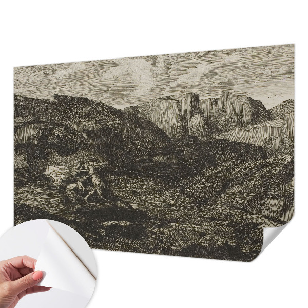 3D-Fototapete Bergreise