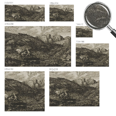 3D-Fototapete Bergreise