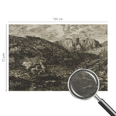 3D-Fototapete Bergreise