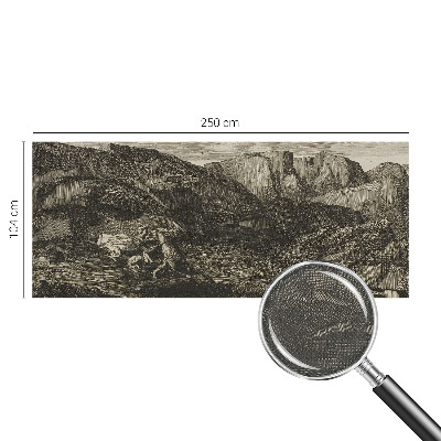 3D-Fototapete Bergreise