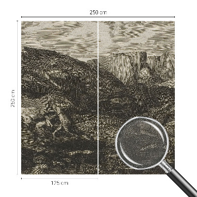 3D-Fototapete Bergreise