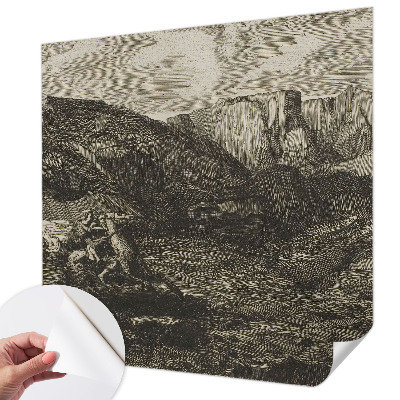 3D-Fototapete Bergreise