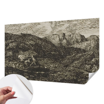 3D-Fototapete Bergreise