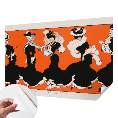 3D-Fototapete fürs Schlafzimmer Damenbekleidung