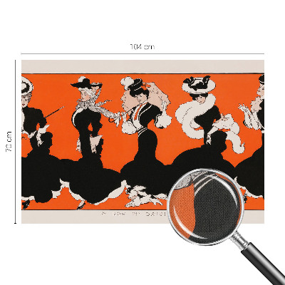 3D-Fototapete fürs Schlafzimmer Damenbekleidung