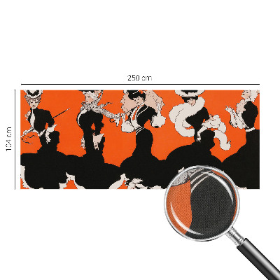 3D-Fototapete fürs Schlafzimmer Damenbekleidung