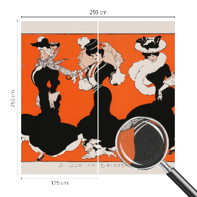 3D-Fototapete fürs Schlafzimmer Damenbekleidung