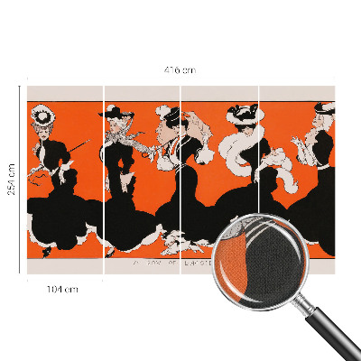 3D-Fototapete fürs Schlafzimmer Damenbekleidung