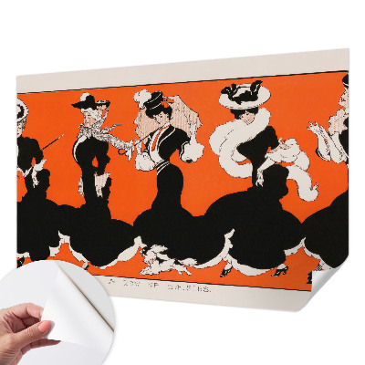 3D-Fototapete fürs Schlafzimmer Damenbekleidung