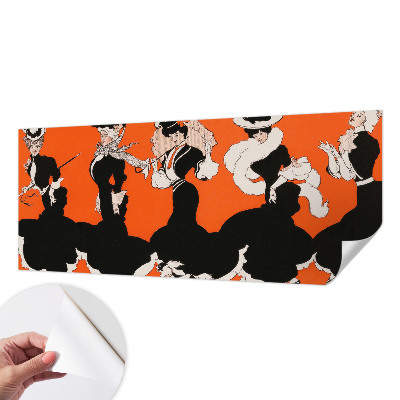 3D-Fototapete fürs Schlafzimmer Damenbekleidung