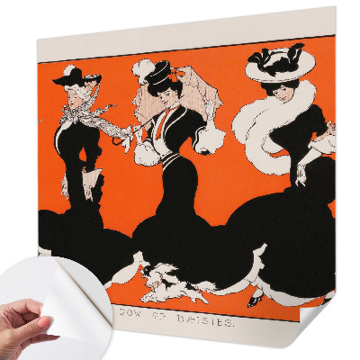 3D-Fototapete fürs Schlafzimmer Damenbekleidung