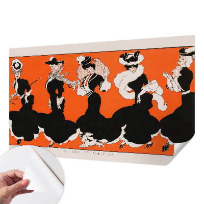 3D-Fototapete fürs Schlafzimmer Damenbekleidung