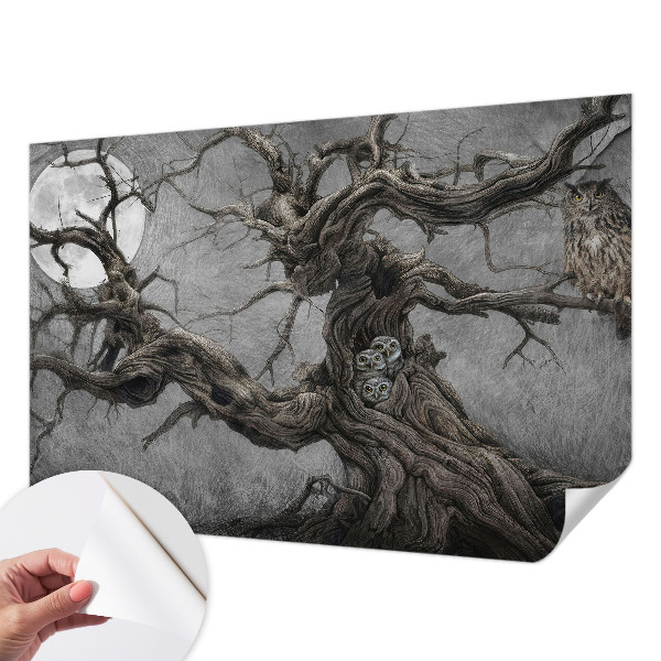 Motivtapete fürs Wohnzimmer Geheimnisvolle Eule