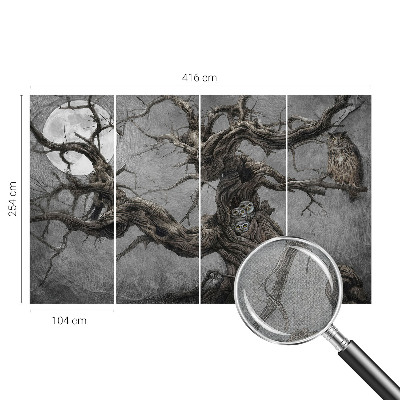 Motivtapete fürs Wohnzimmer Geheimnisvolle Eule