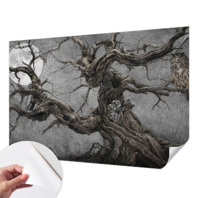 Motivtapete fürs Wohnzimmer Geheimnisvolle Eule