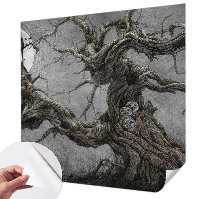 Motivtapete fürs Wohnzimmer Geheimnisvolle Eule