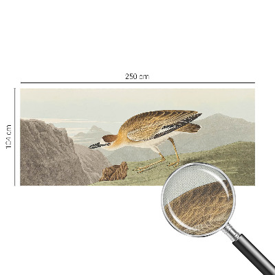 3D-Fototapete fürs Wohnzimmer Bergvogel