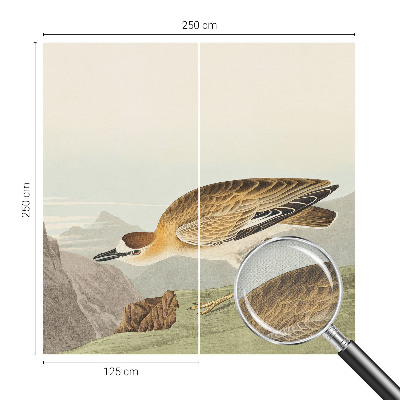 3D-Fototapete fürs Wohnzimmer Bergvogel