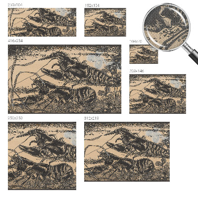 Moderne Fototapete nach Maß Wasserkrebs