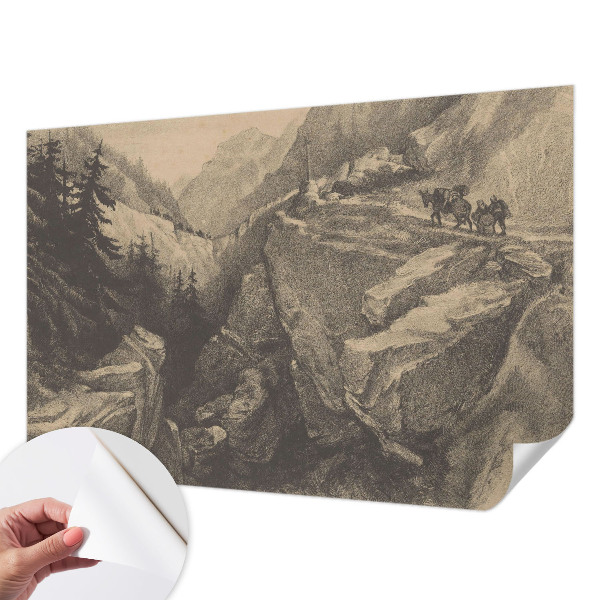 Motivtapete nach Maß Malerische Berge