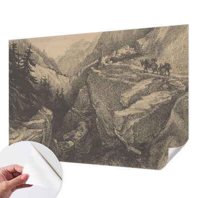 Motivtapete nach Maß Malerische Berge