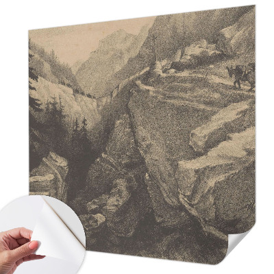 Motivtapete nach Maß Malerische Berge