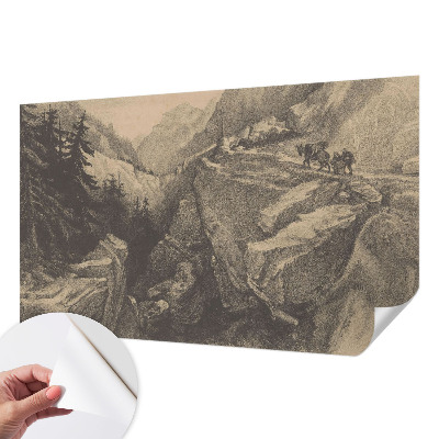 Motivtapete nach Maß Malerische Berge