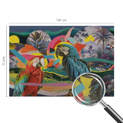 Motivtapete fürs Wohnzimmer Exotische Vögel