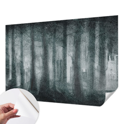 Hochwertige Bildtapete geheimnisvoller Wald