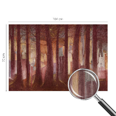 Selbstklebende Fototapete fürs Wohnzimmer Geheimnisvolle Landschaft