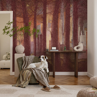 Selbstklebende Fototapete fürs Wohnzimmer Geheimnisvolle Landschaft