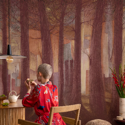 Selbstklebende Fototapete fürs Wohnzimmer Geheimnisvolle Landschaft