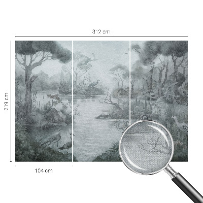 Selbstklebende Fototapete für die Wand Naturlandschaft