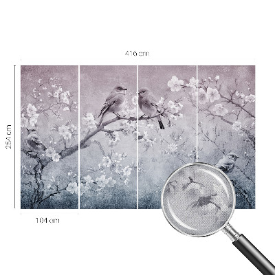 Fototapete in 3D-Optik Subtile Natur