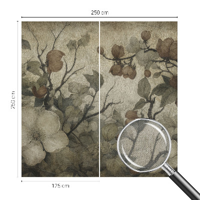 3D-Fototapete fürs Wohnzimmer Blumenschönheit