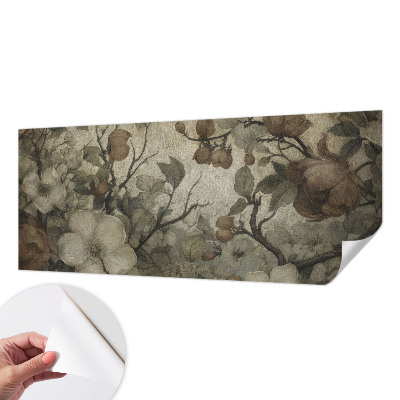 3D-Fototapete fürs Wohnzimmer Blumenschönheit