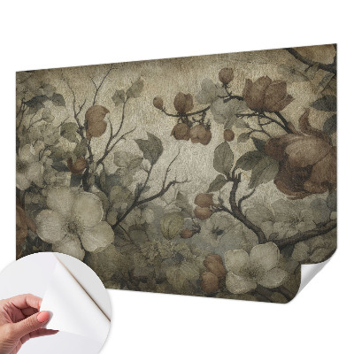 3D-Fototapete fürs Wohnzimmer Blumenschönheit